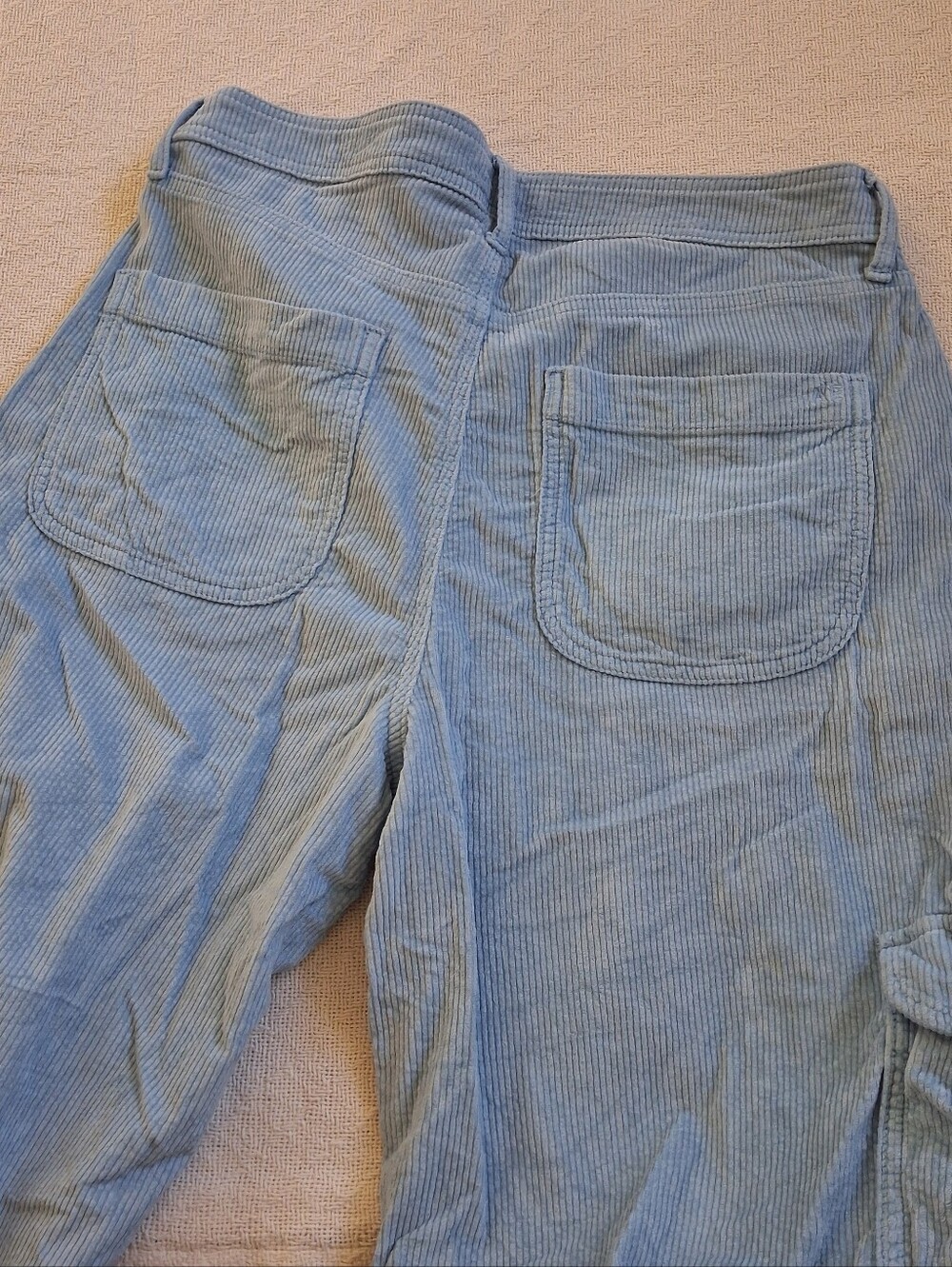 aeo ♡ super high rise baggy wide leg stretch corduroy cargo 4981 gorpcore - Picture 6 of 12